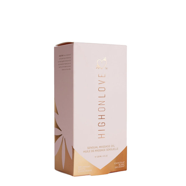 HighOnLove Decadent White Chocolate • luxuriöses Massageöl • 120 ml