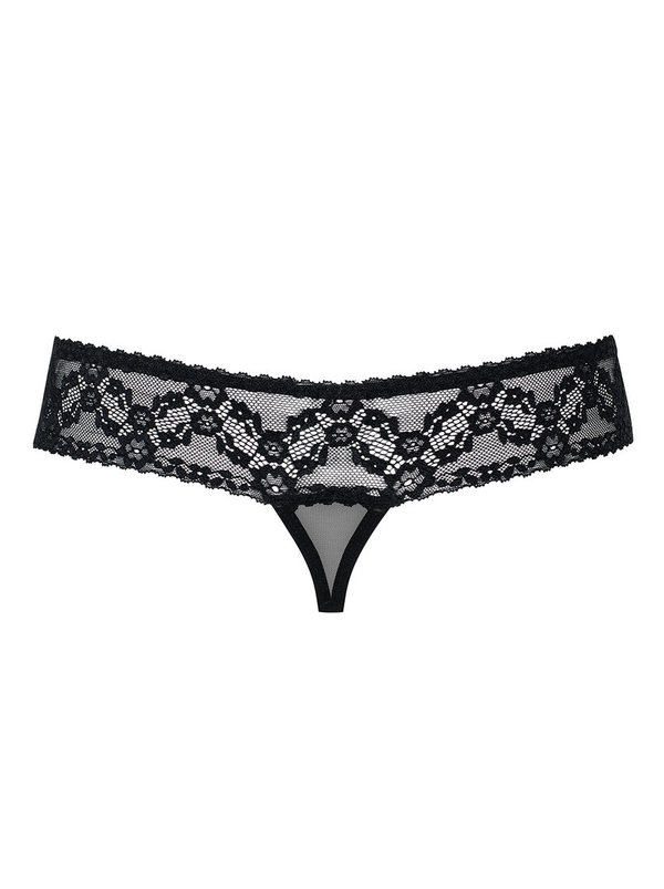 Obsessive 837-THC-1 Crotchless Thong Schwarz