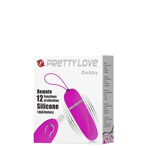 Pretty Love DEBBY • Vibro-Ei mit Fernbedienung • Fuchsia