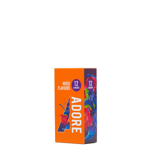 ADORE Mixed Flavours Kondome mit Geschmack • 12er