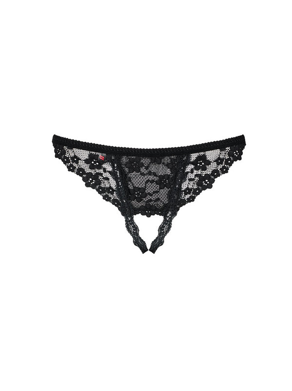 Obsessive LETICA Crotchless Thong • Schwarz