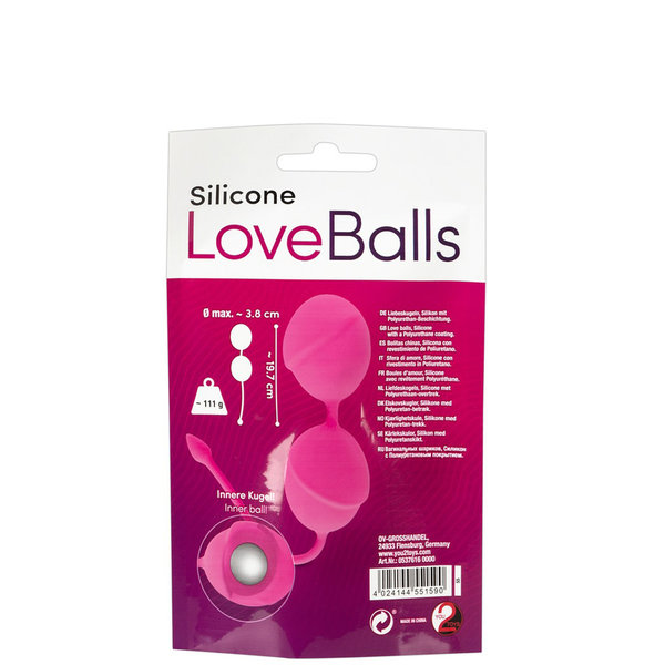Silicone Love Balls • Liebeskugeln • Pink