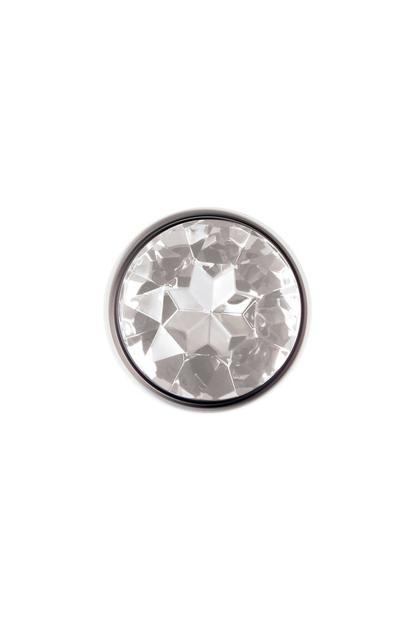 A&E CLEAR GEM ANAL PLUG Metallplug Kristall • Medium